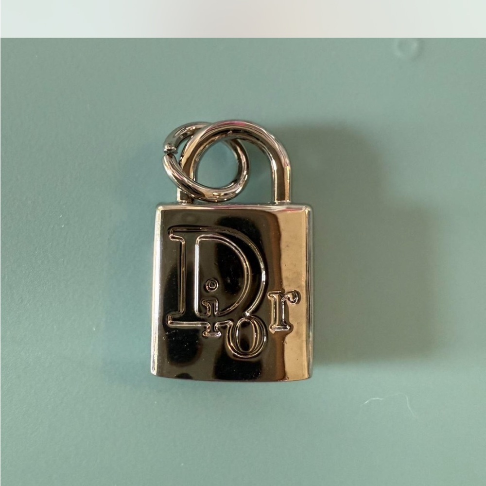 Dior Metallic Padlock Charm